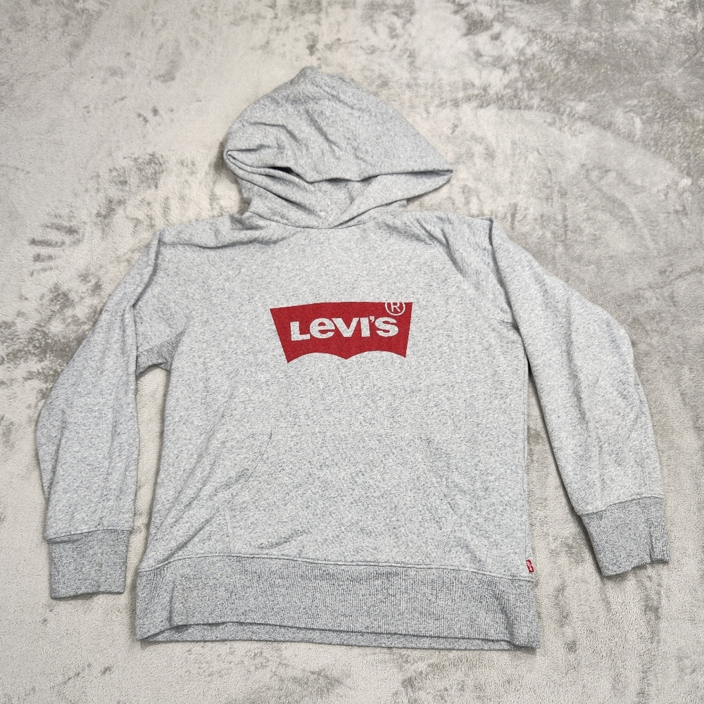 Levi’s Standard Batwing Logo Hoodie - Gray - Size Small - EUC!